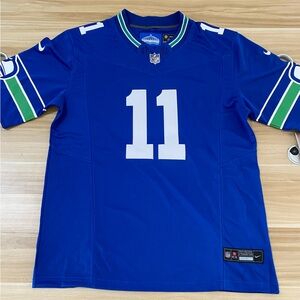 ☺️Jaxon Smith-Njigba Royal Stitched Jersey Vapor😝